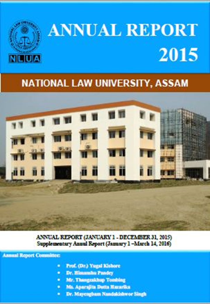 Annual Report 2015 NLUJA Assam