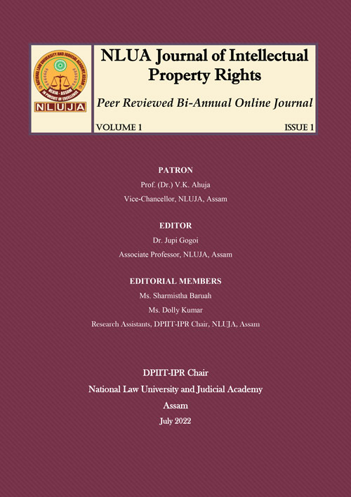 NLUA Journal of Intellectual Property Rights Volume 2 Issue 1