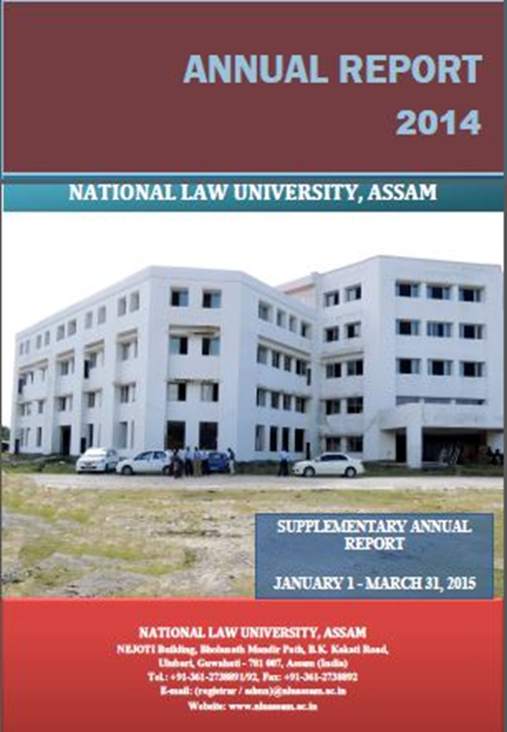 Annual Report 2014 NLUJA Assam