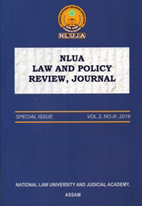 NLUA Law & Policy Review, Journal Special Issue Volume 3 Number III 2018